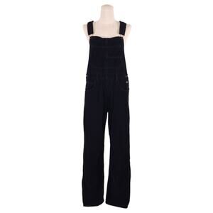 We The Free Ziggy Corduroy Overalls Black Sz Small